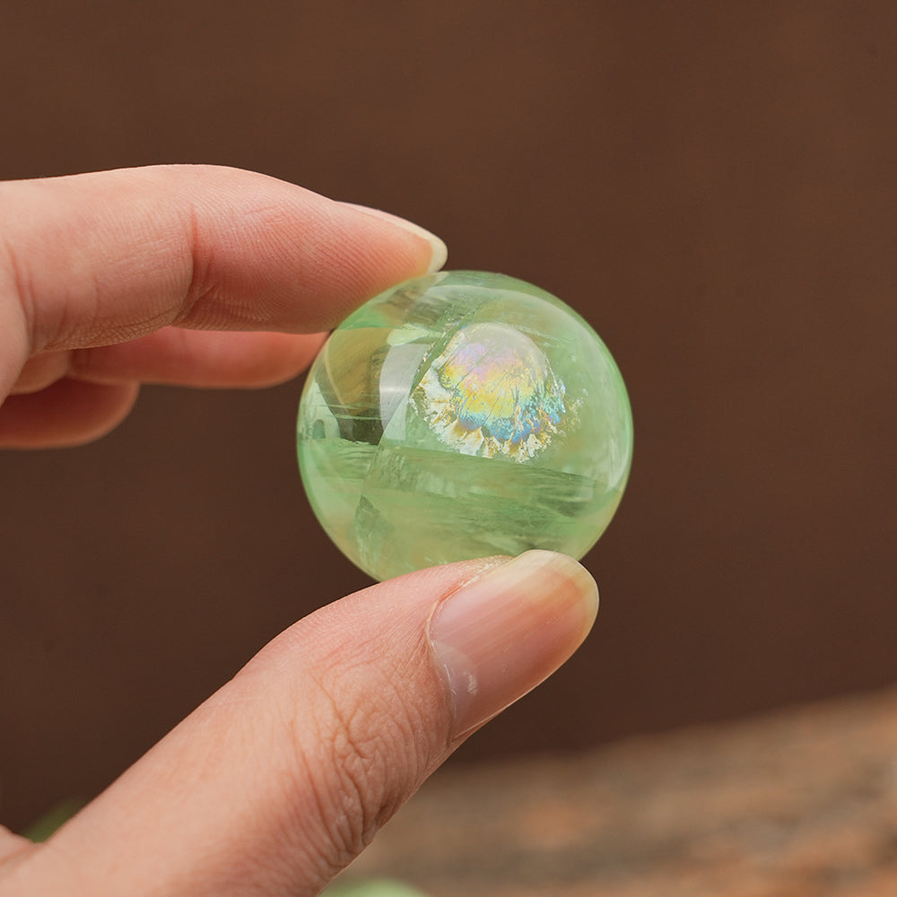 Green Fluorite Sphere