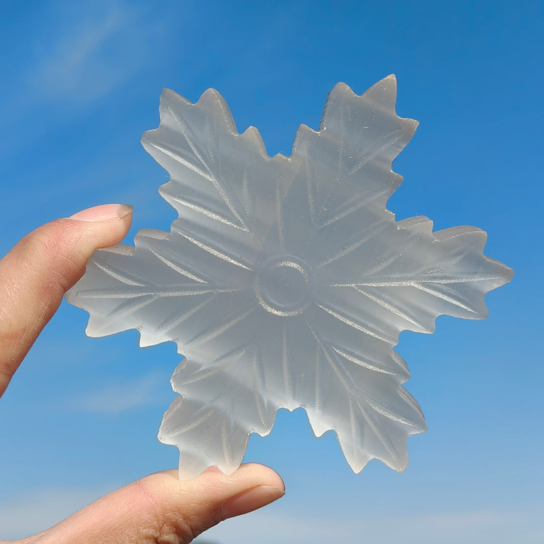 Natural Selenite Snowflake