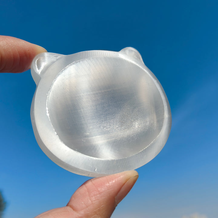 Selenite Cat Bowl