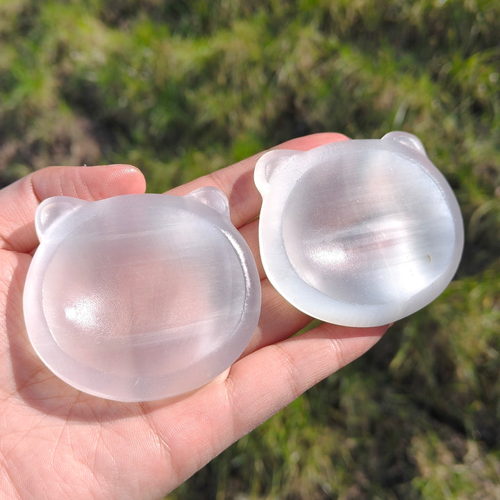 Selenite Cat Bowl