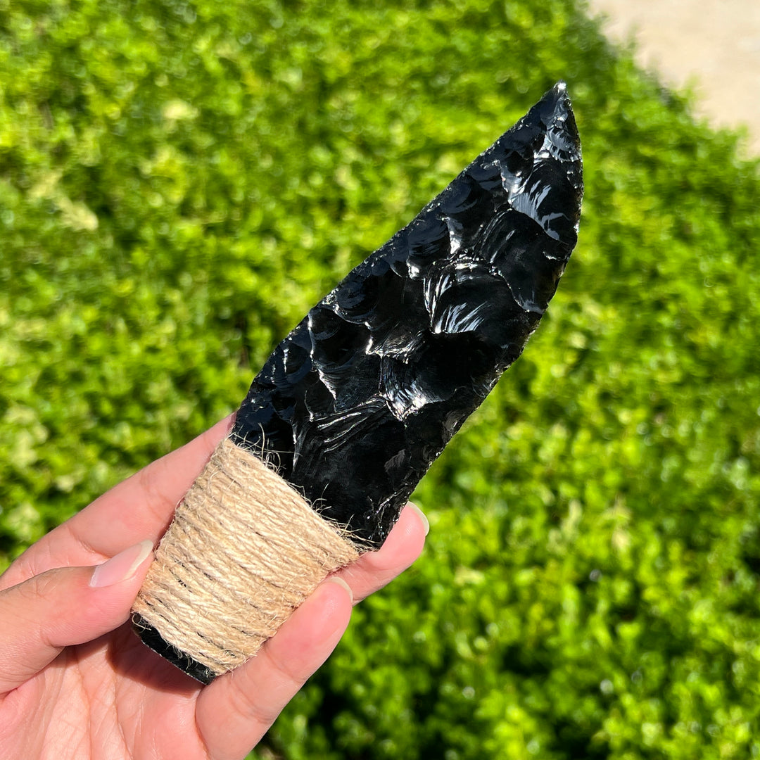 Sonne und Mond aus goldenem/silbernem Obsidian