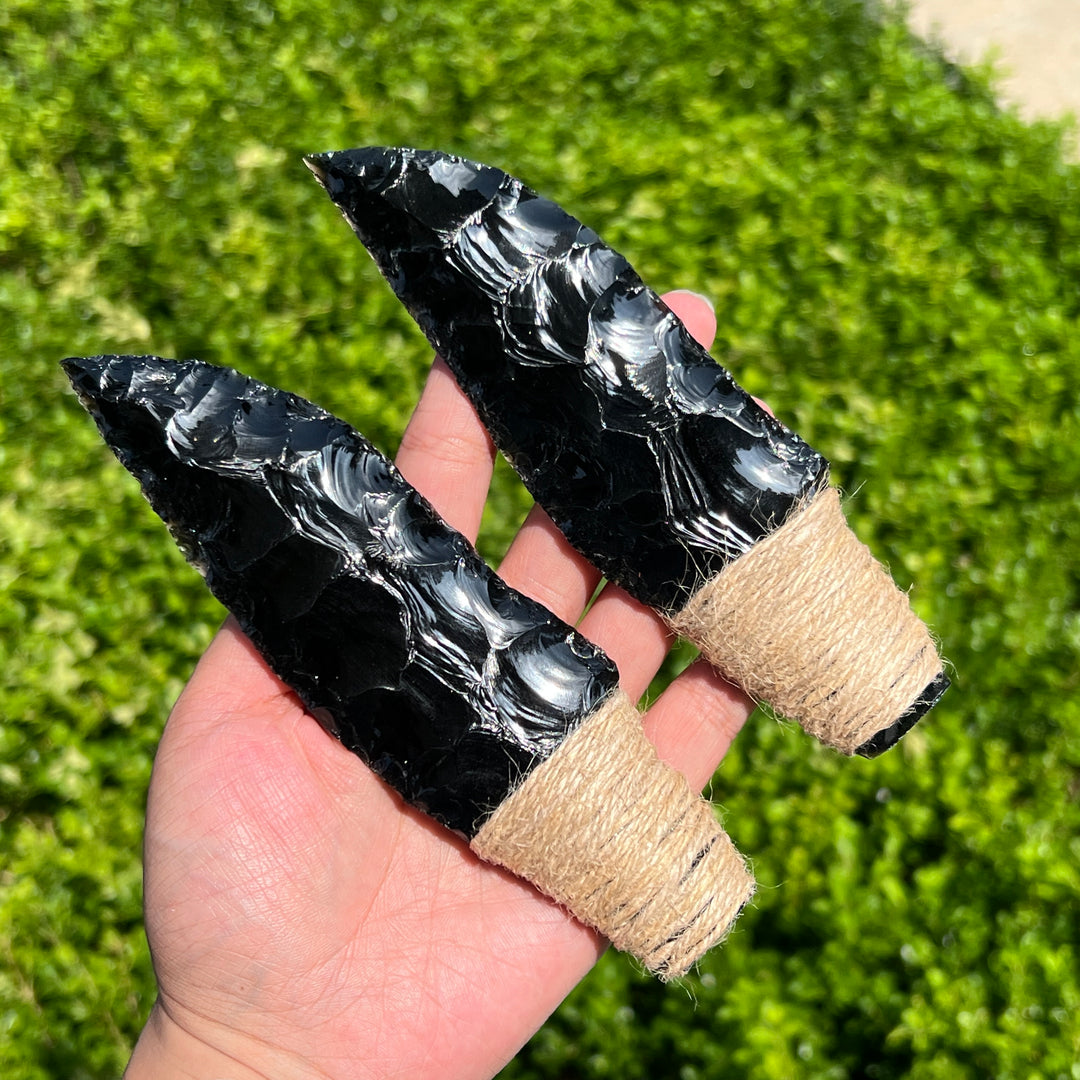Sonne und Mond aus goldenem/silbernem Obsidian
