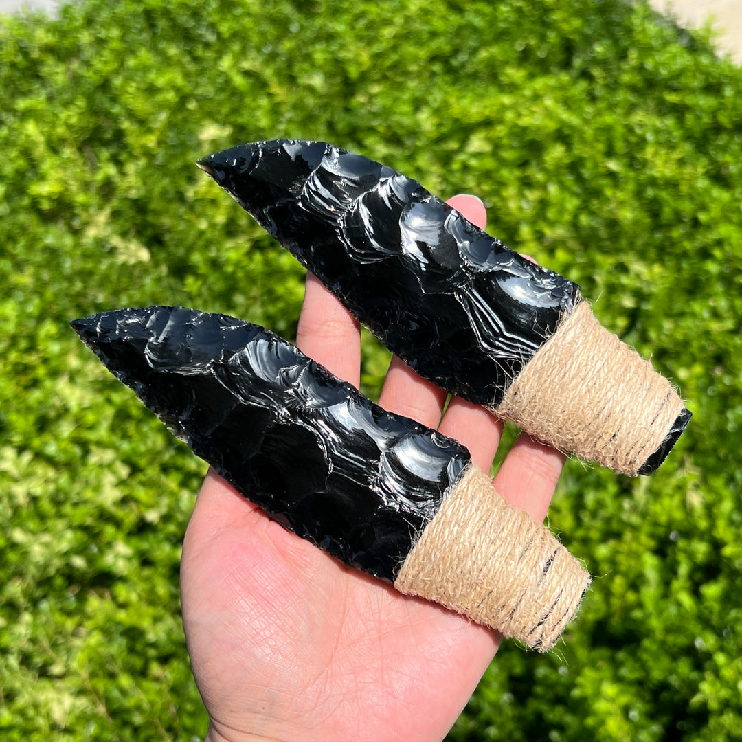 Sonne und Mond aus goldenem/silbernem Obsidian