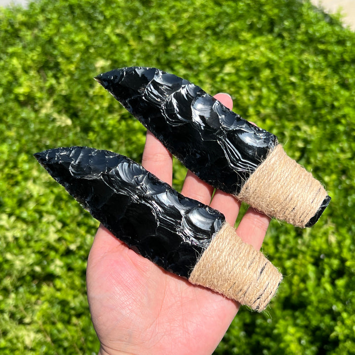 Sonne und Mond aus goldenem/silbernem Obsidian
