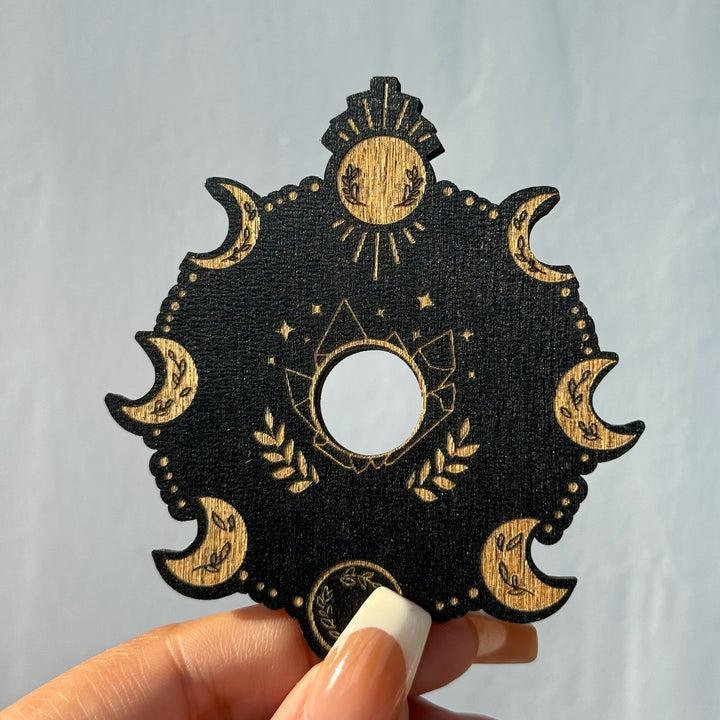 Support pour sphères en bois