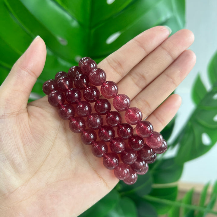 Strawberry Quartz Bracelet 10~10.5mm