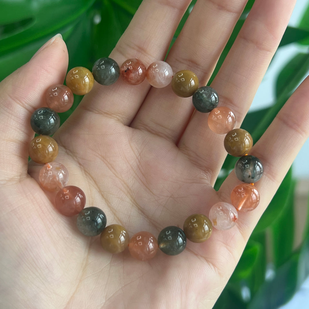 Amphibole In Quartz Bracelet 8~9mm