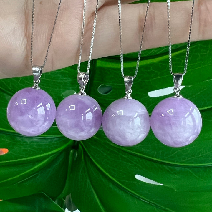 Kunzite Sphere Pendant 14.7~15.2mm