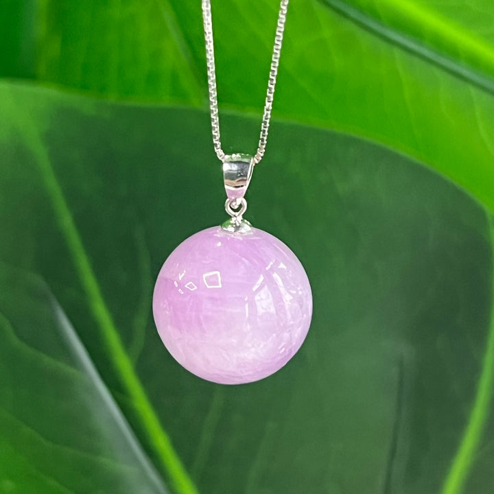 Kunzite Sphere Pendant 14.7~15.2mm