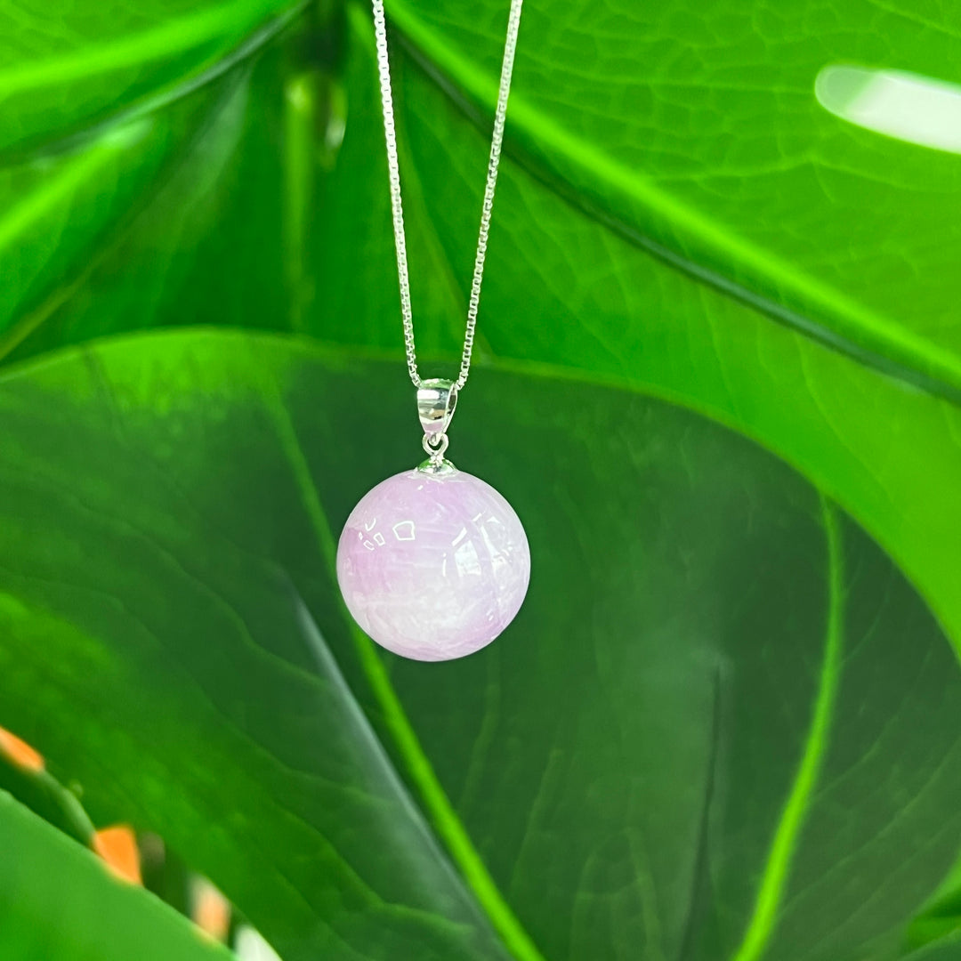 Kunzite Sphere Pendant 14.7~15.2mm
