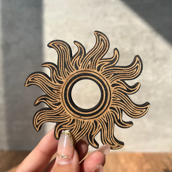 Support pour sphères en bois