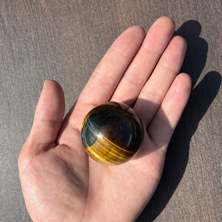 Blue and Yellow Tiger's Eye Sphere