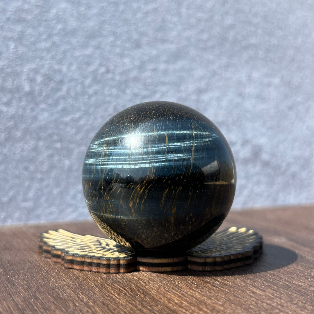 Blue and Yellow Tiger's Eye Sphere