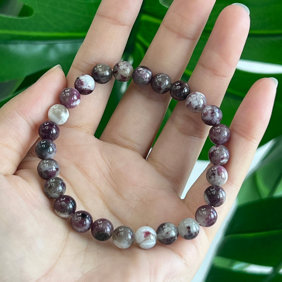 Plum Tourmaline Bracelet 7~7.5mm