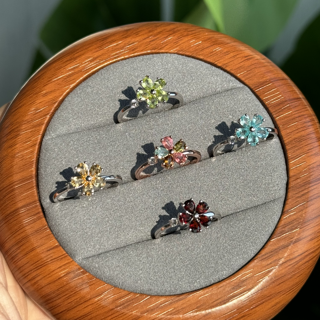 Spinning Flower Ring,S925