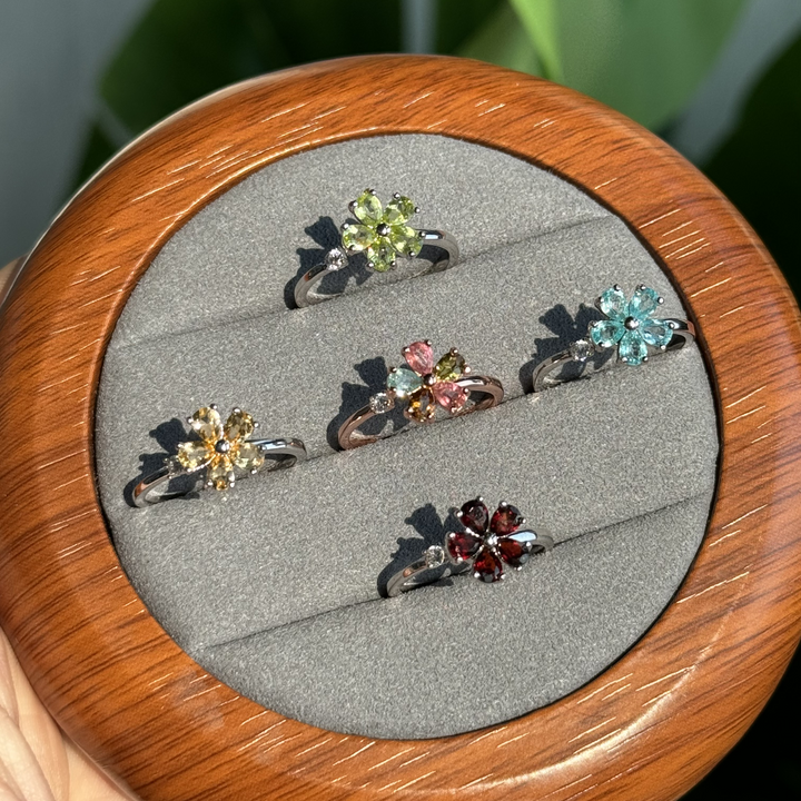 Spinning Flower Ring,S925