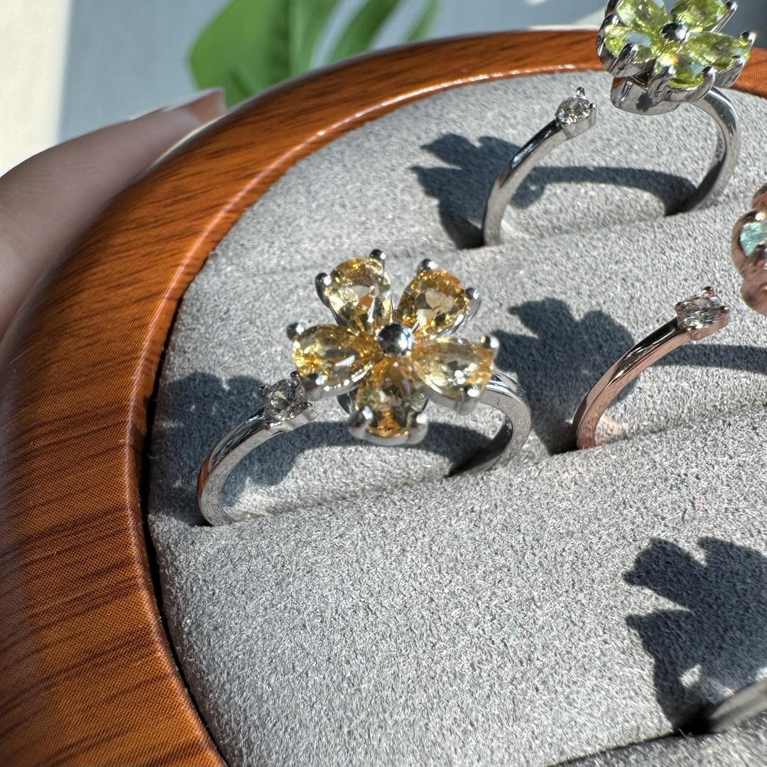 Spinning Flower Ring,S925