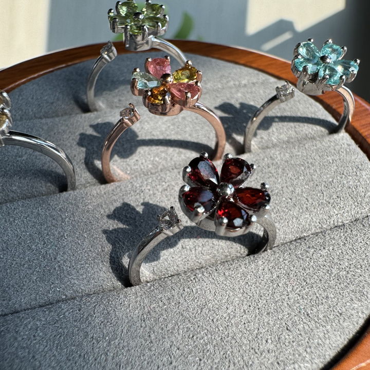 Spinning Flower Ring,S925