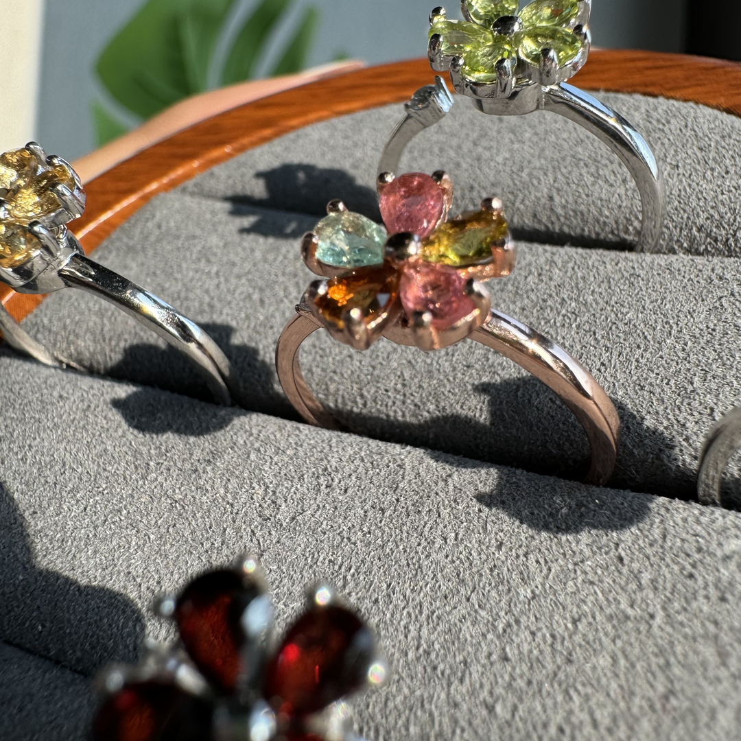 Spinning Flower Ring,S925