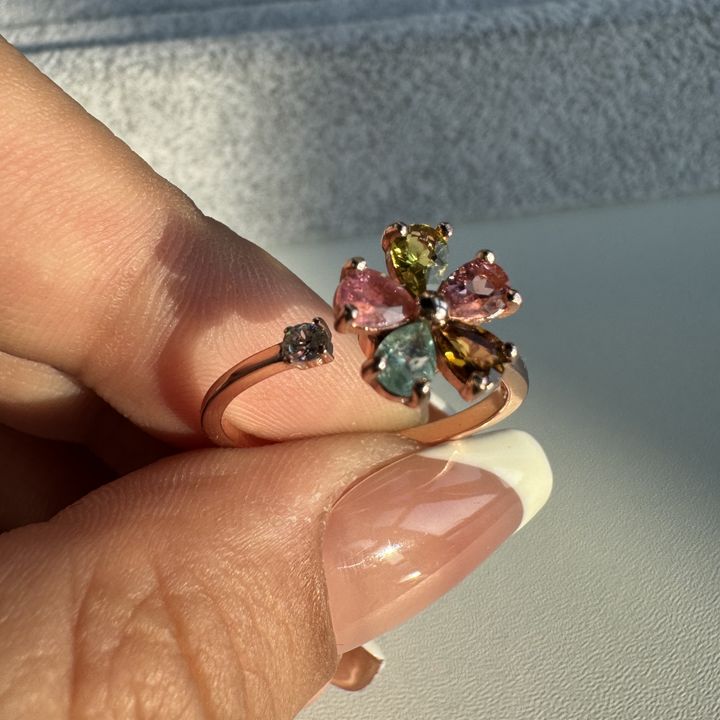 Spinning Flower Ring,S925