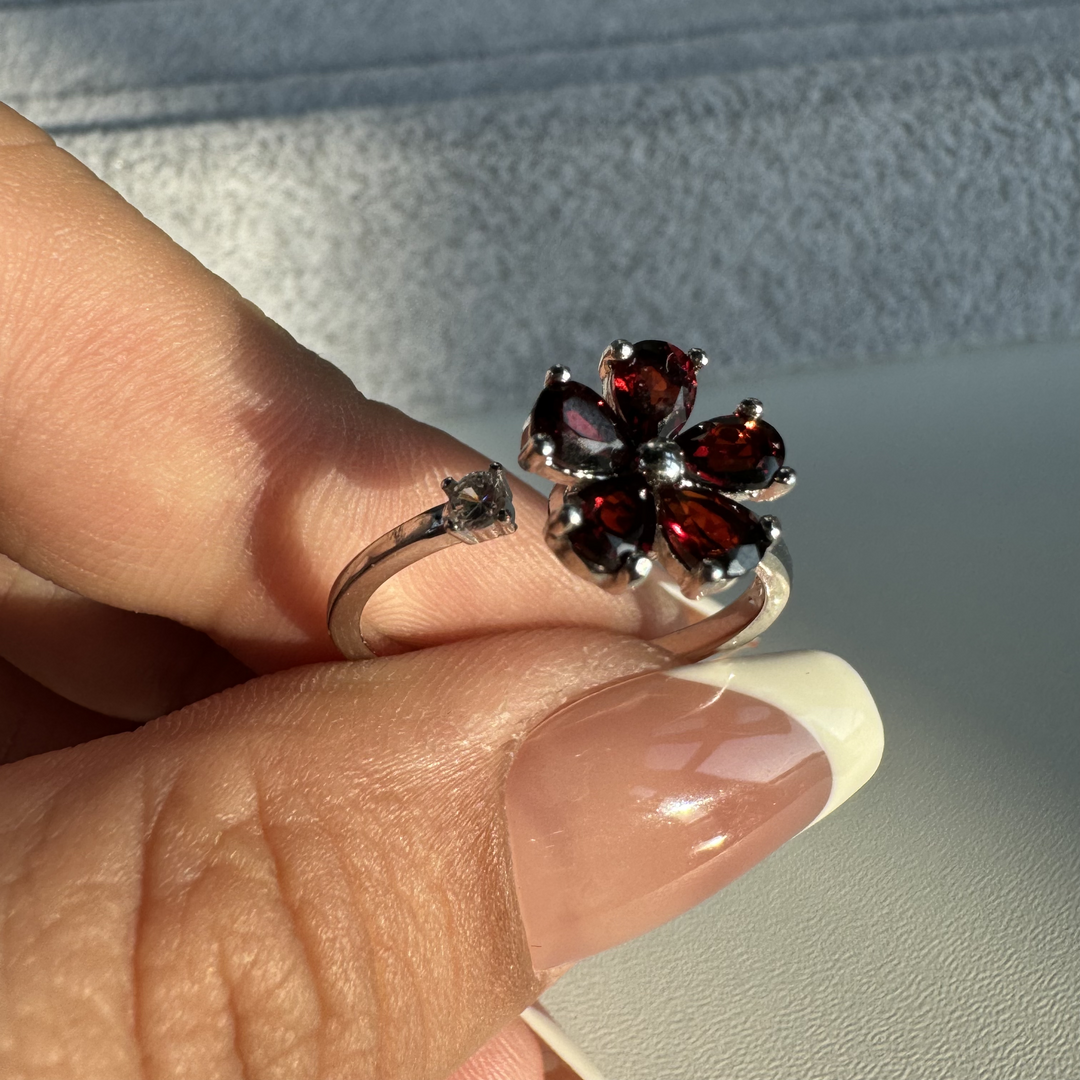 Spinning Flower Ring,S925