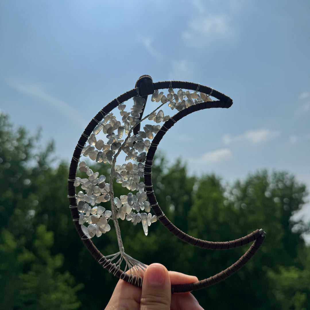 Mond Baum des Lebens Hängende Ornamente, handgefertigt