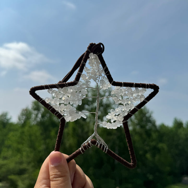 Stern-Baum des Lebens Hängeornamente, handgefertigt