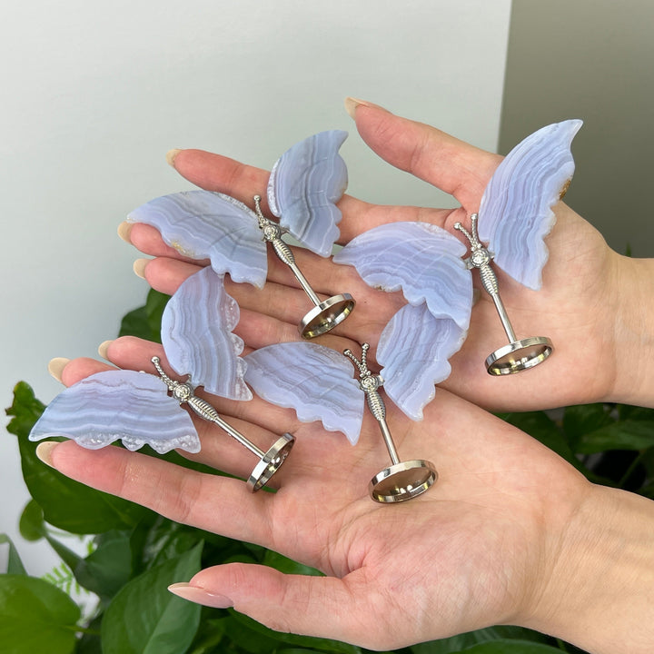 Blue Lace Agate Butterfly