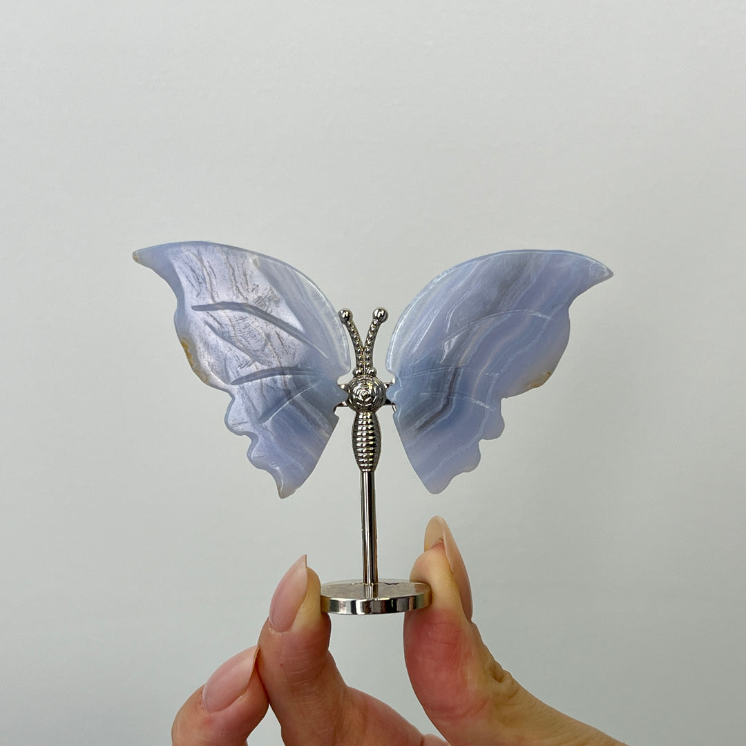 Blue Lace Agate Butterfly