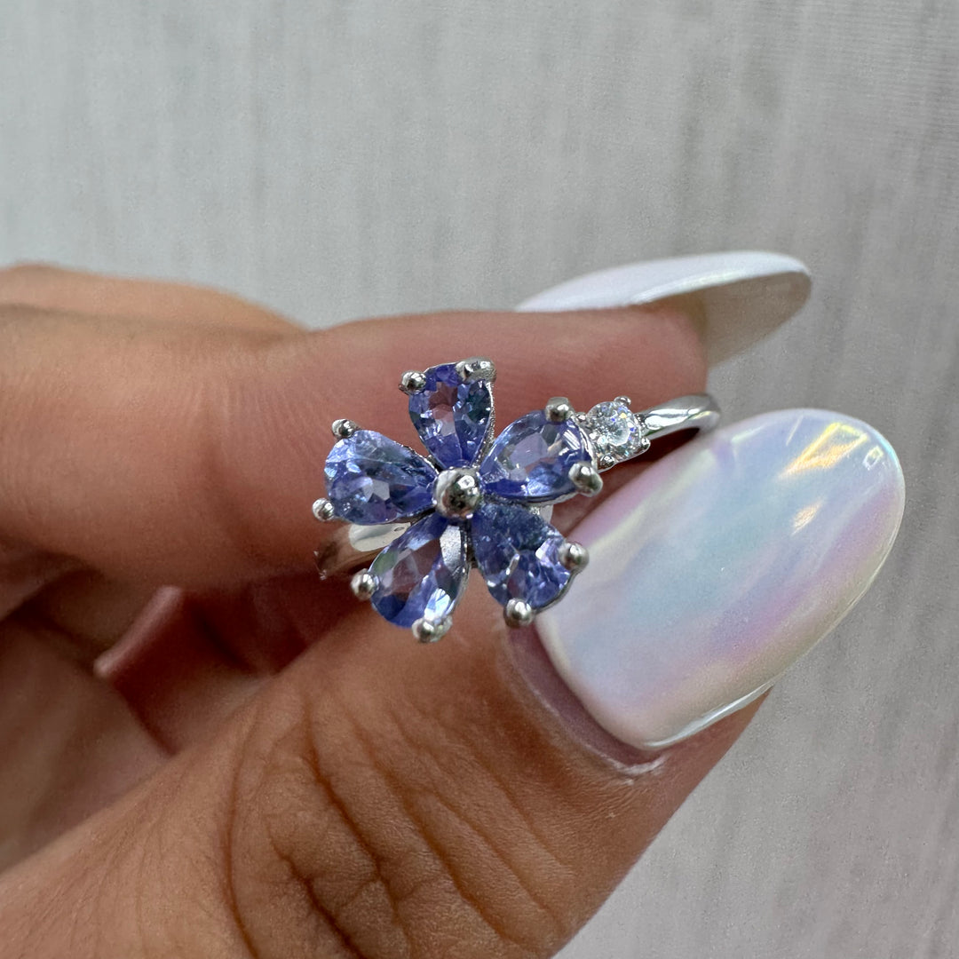 Spinning Flower Ring,S925