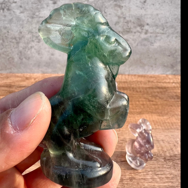 Fluorite Carving Small Goat