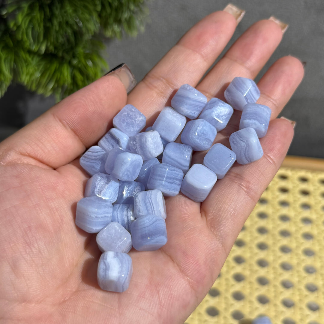 Mini Blue Lace Agate Cube