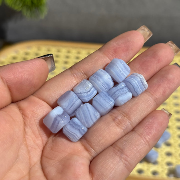 Mini Blue Lace Agate Cube