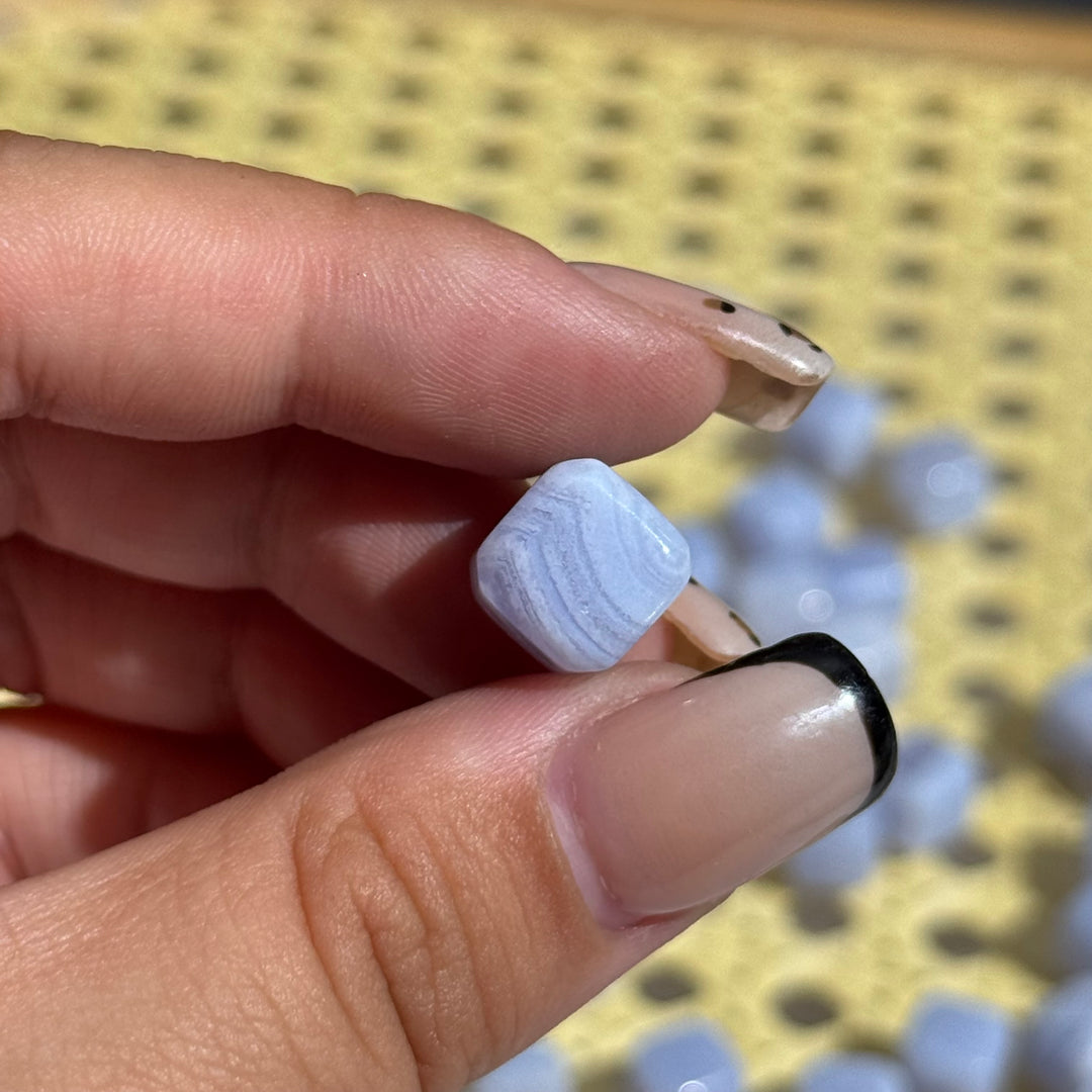 Mini Blue Lace Agate Cube