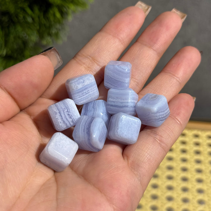 Mini Blue Lace Agate Cube