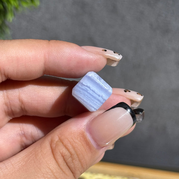 Mini Blue Lace Agate Cube