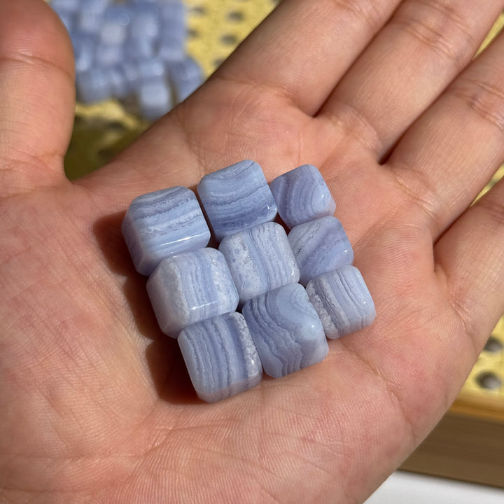 Mini Blue Lace Agate Cube