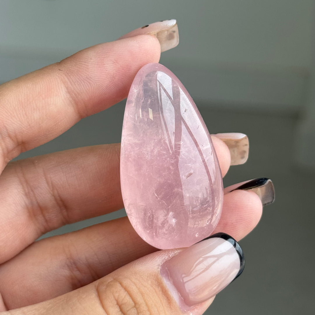 High Quality Rose Quartz Waterdrop Tumbles