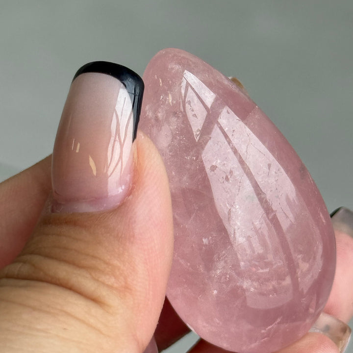 High Quality Rose Quartz Waterdrop Tumbles