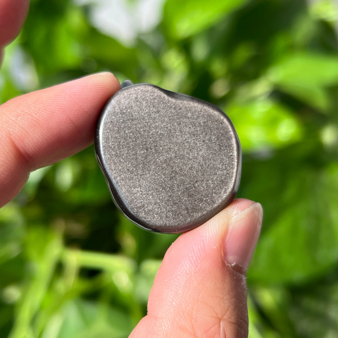 Silver Obsidian Sleeping Cat