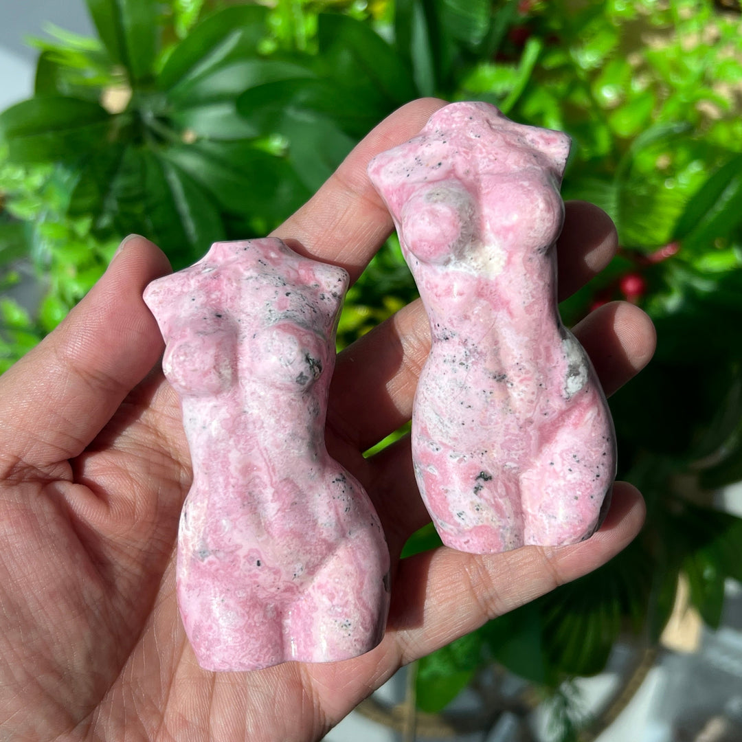 Peruvian Rhodonite Goddess