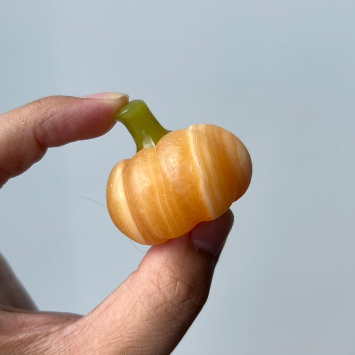 Yellow Calcite Pumpkin