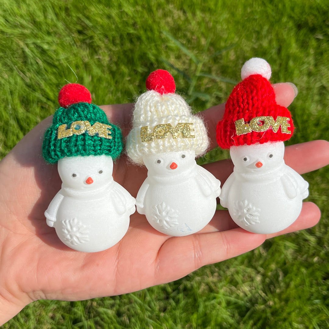 White Jade Cap Snowman