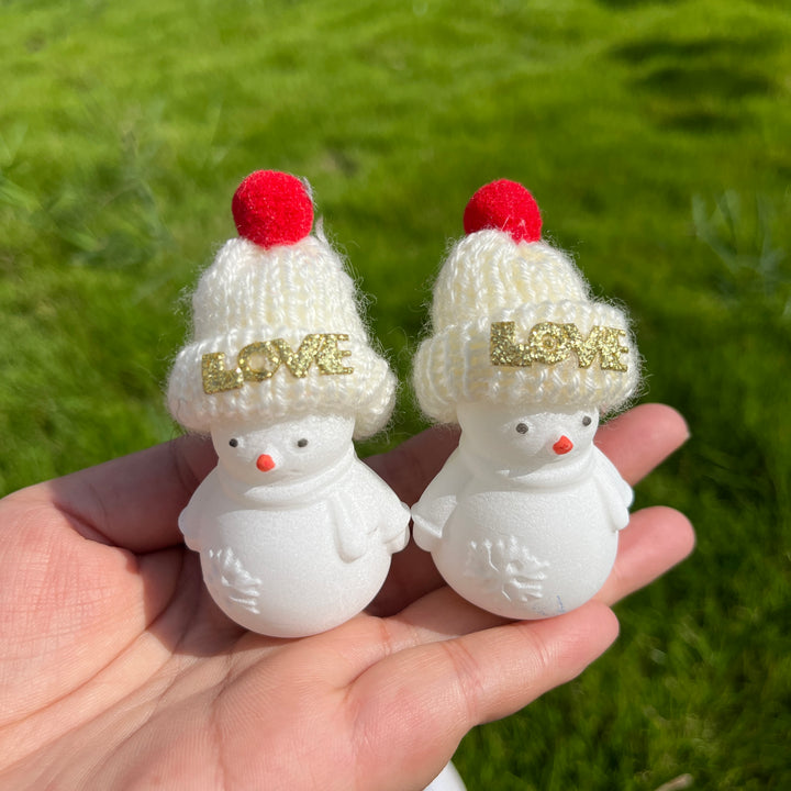 White Jade Cap Snowman