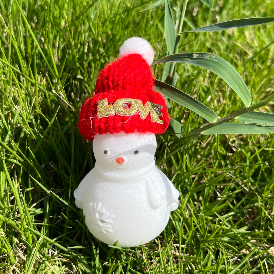 White Jade Cap Snowman