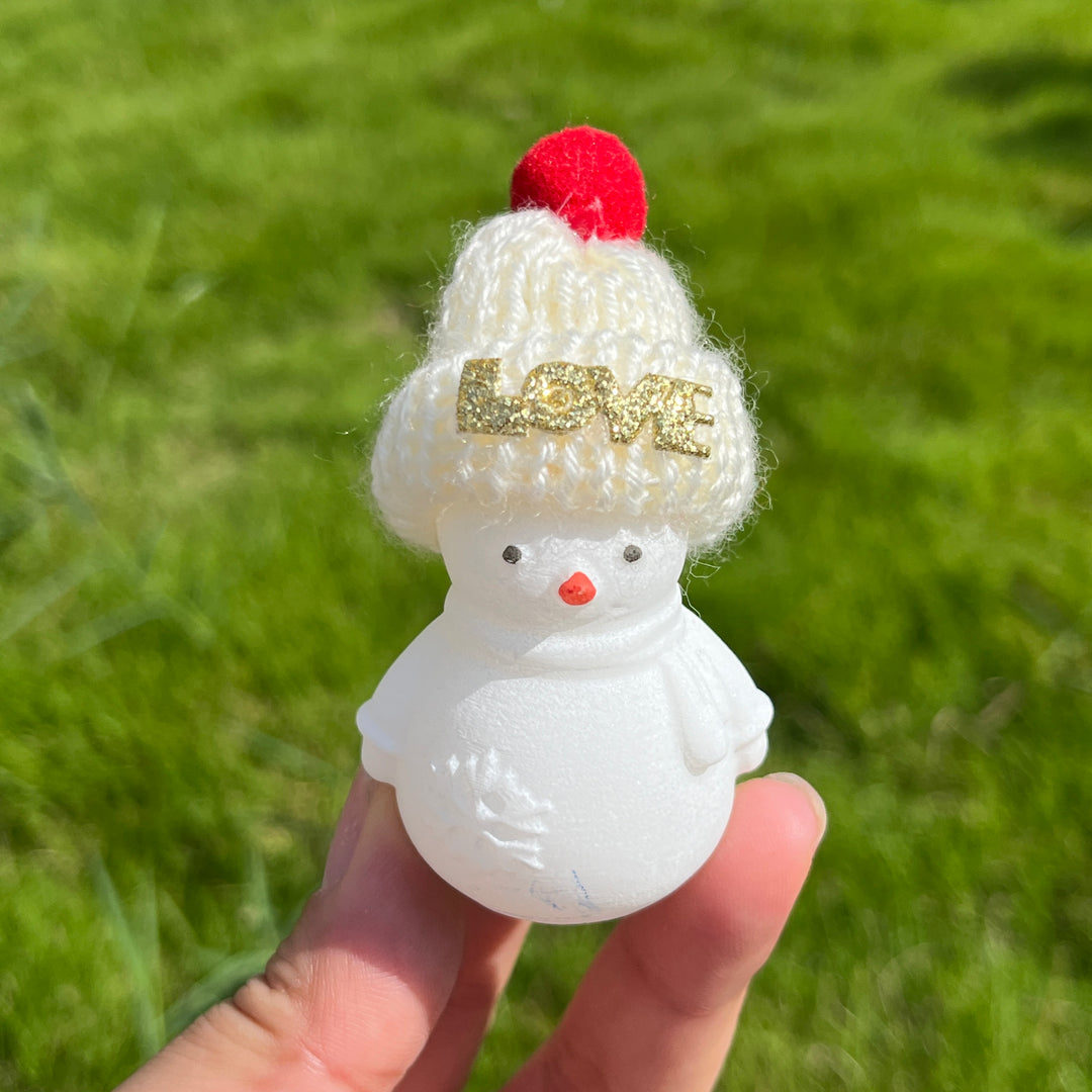 White Jade Cap Snowman