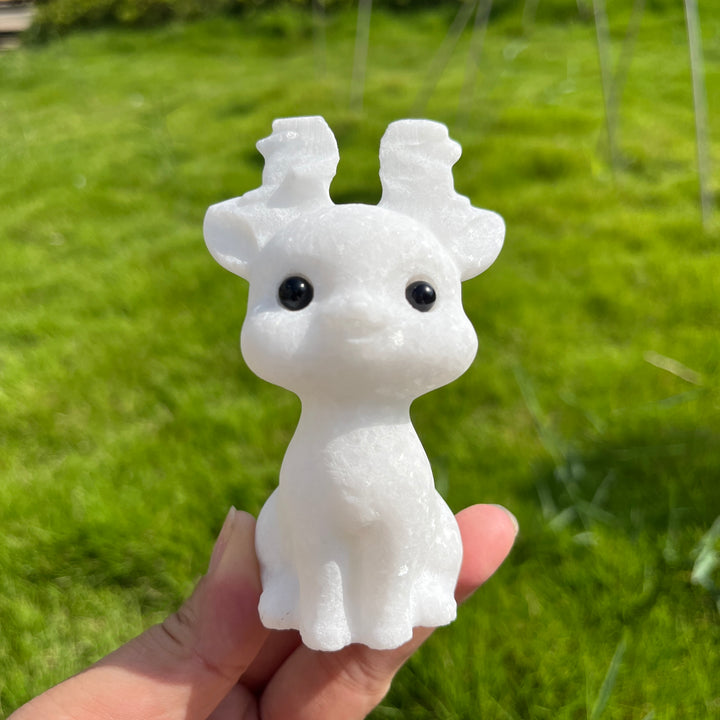White Jade Deer Baby
