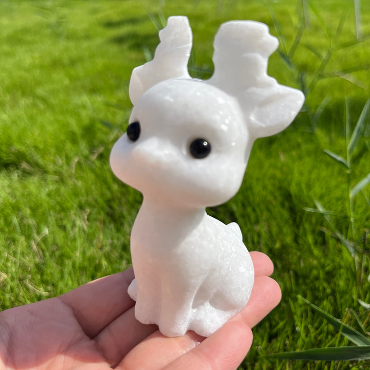 White Jade Deer Baby