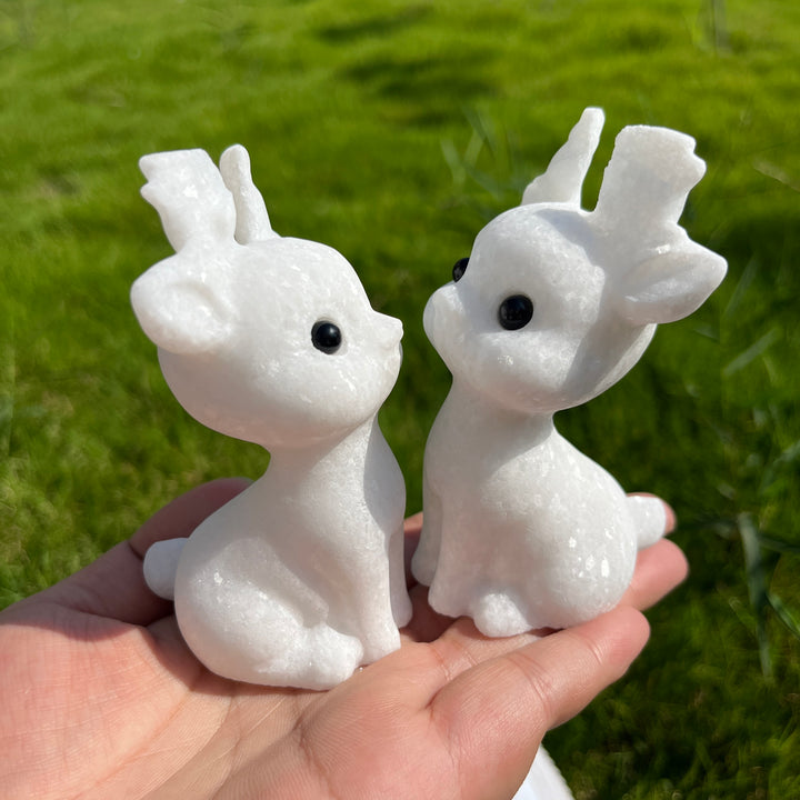 White Jade Deer Baby
