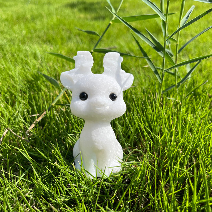 White Jade Deer Baby
